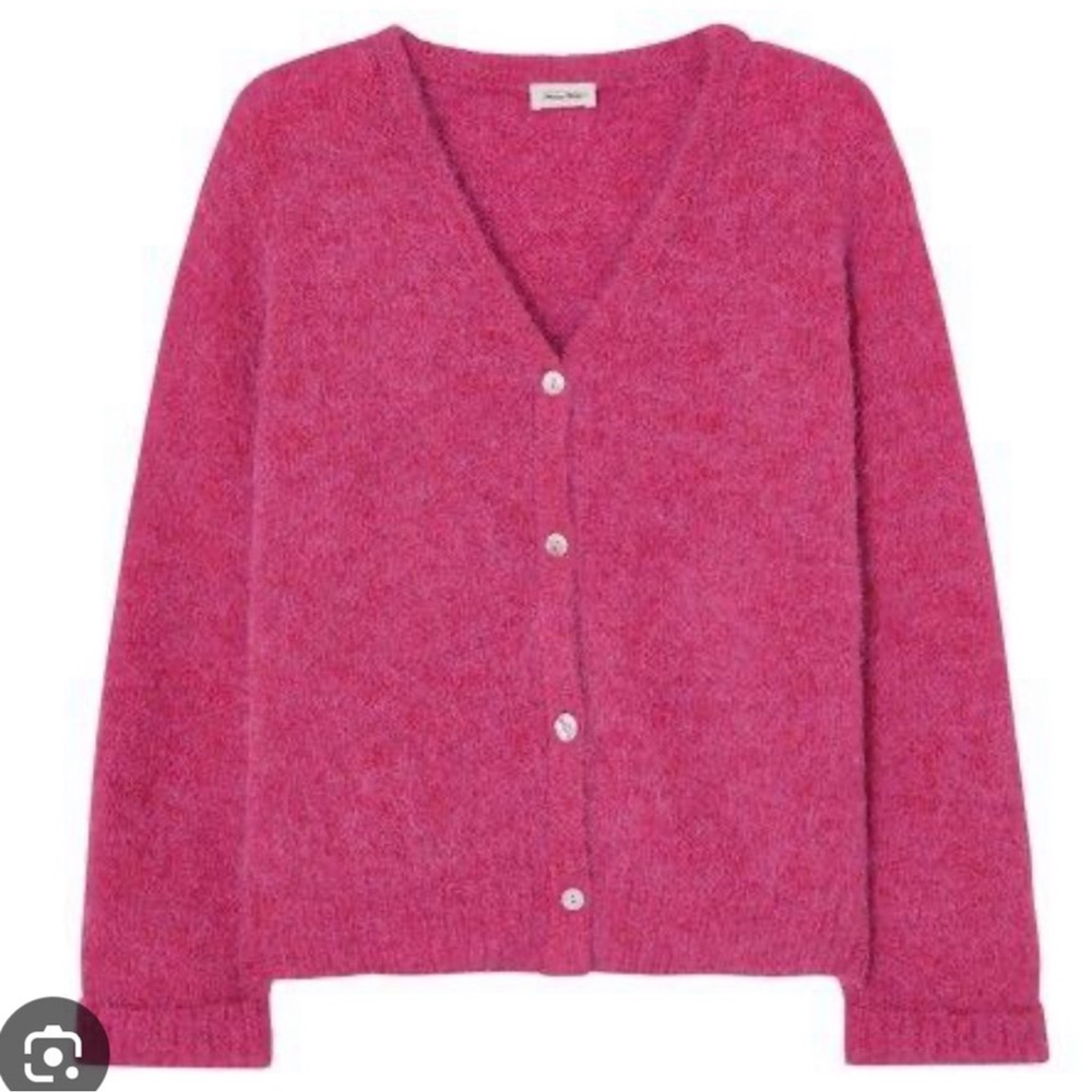 American Vintage Gilet Cardigan in Magenta Size M